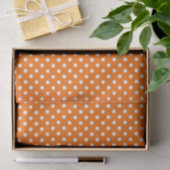Orange White Polka Dots Design Seidenpapier (Geschenk)