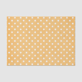 ORANGE & WHITE POLKA DOTS SEIDENPAPIER
