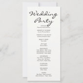 Orange & White Pumpkins Fall White Wedding Program (Rückseite)