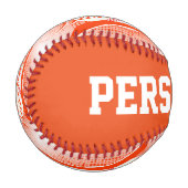 Orange | White Retro Baseball Sports (Vorderseite Links)