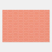 Orange White Simple FroChristmas Moderne Trendy Geschenkpapier Set (Vorderseite 2)