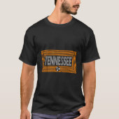 Orange White Tennessee State Flag Design Einzigart T-Shirt (Vorderseite)