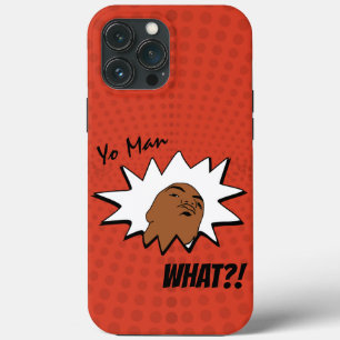 Orange white Yo Man Was du Will Tasse Shot Comic Case-Mate iPhone Hülle