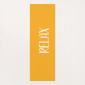 Orange White Yogamatte (Rückseite)