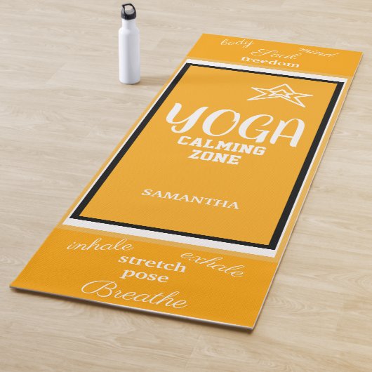 Orange White Yogamatte (Beispiel)