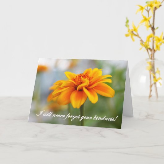 Orange Wild Blume Karte (Gelbe Blume)