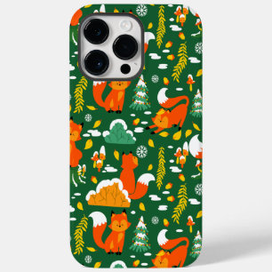 Orange Wild Herbst Winter Forest Fox Case-Mate iPhone 14 Pro Max Hülle