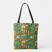 Orange Wild Herbst Winter Forest Fox Tasche (Rückseite)