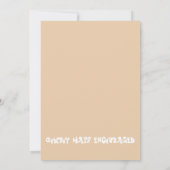 Orange Wild West Western Party Einladung (Rückseite)