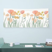 Orange Wildblumen Banner (Messe)