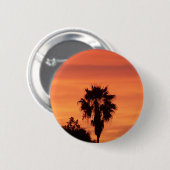 Orange Winter FL Sonnenuntergang Button (Vorne & Hinten)