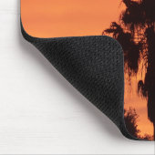 Orange Winter FL Sonnenuntergang Mousepad (Ecke)