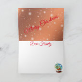 Orange Winter Karte (Innenseite)