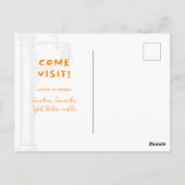 Orange wir haben bewegte verzweifelte Mailbox bewe Postkarte (Rückseite)