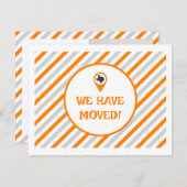 Orange wir haben gestreift bewegtes Foto verschobe (Vorne/Hinten)