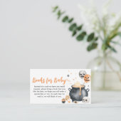 Orange Witch Ghost Little Boo Baby Books for Baby Begleitkarte (Stehend Vorderseite)