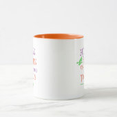 Orange Witz Hocus Pocus Halloween-Kaffeekonzept Tasse (Zentrum)