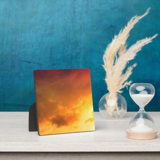 Orange Wolken Fotoplatte (InSitu)