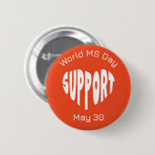 Orange World MS Tag Button (Vorne & Hinten)