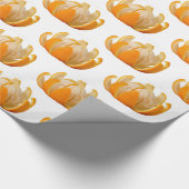 Orange Wrapping Paper Geschenkpapier (Ecke)