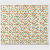 Orange Wrapping Paper Geschenkpapier (Flach)