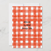 Orange Wren Einladung (Rückseite)