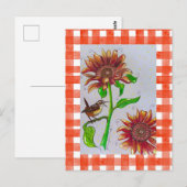 Orange Wren Postcard Postkarte (Vorne/Hinten)