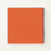 Orange 'Write the Vision' Typografy Journal Notizblock (Rückseite)