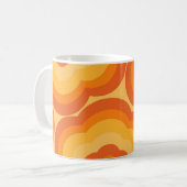 Orange Y2K Wildblume Bold Retro Spring Kitchen Kaffeetasse (Vorderseite Links)