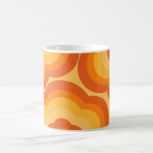 Orange Y2K Wildblume Bold Retro Spring Kitchen Kaffeetasse (Mittel)