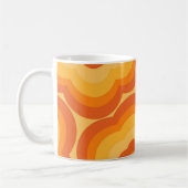 Orange Y2K Wildblume Bold Retro Spring Kitchen Kaffeetasse (Links)