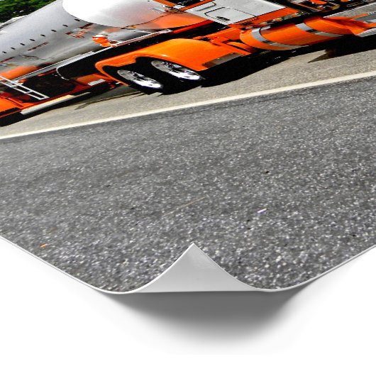 Orange Ya Jealous Kenworth Poster (Ecke)