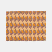 Orange Yam Sweet Potato Kartoffeln Feinschmecker K Fleecedecke (Vorderseite (Horizontal))