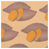 Orange Yam Sweet Potato Kartoffeln Feinschmecker V Stoff (Nahaufnahme)