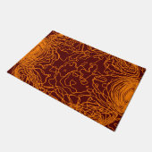 Orange Yarn Door Mat Fußmatte (Schrägansicht)