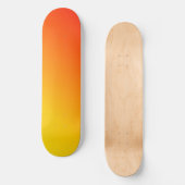 Orange Yellow Ästhetik Skateboard (Vorderseite)