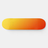 Orange Yellow Ästhetik Skateboard (Horizontal)