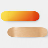 Orange Yellow Ästhetik Skateboard (Horizontal)