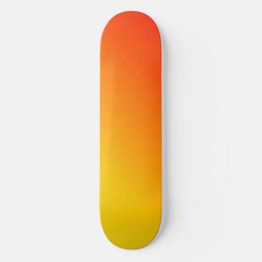 Orange Yellow Ästhetik Skateboard (Vorderseite)