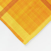 ORANGE YELLOW AUTUMN KARIERT PATTERN FLEECEDECKE (Ecke)