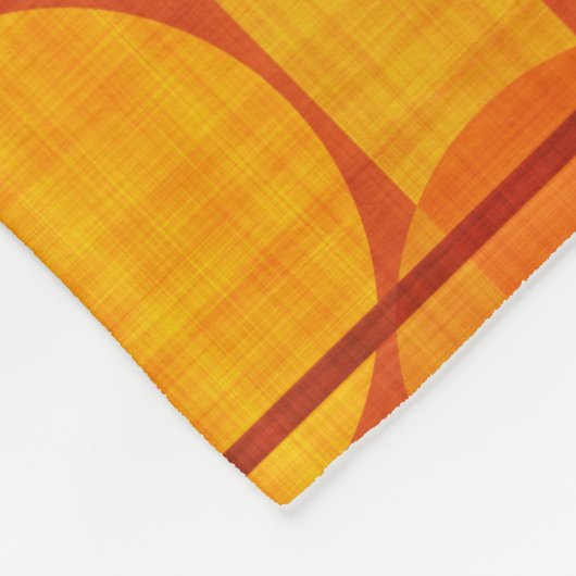 ORANGE YELLOW AUTUMN KARIERT PATTERN FLEECEDECKE (Ecke)
