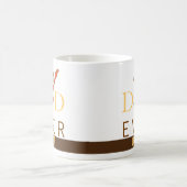 Orange Yellow Brown Der beste Vater aller Zeiten M Kaffeetasse (Mittel)