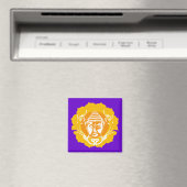 Orange & Yellow Buddha Magnet (In Situ (Geschirrspüler))