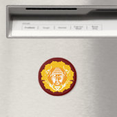Orange & Yellow Buddha Magnet (In Situ (Geschirrspüler))