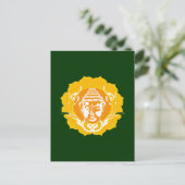 Orange & Yellow Buddha Postkarte (Stehend Vorderseite)