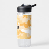 Orange Yellow Camouflage Pattern Trinkflasche (Links)