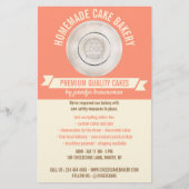 Orange Yellow Cooking Custom Logo Bakery Flyer (Vorne)