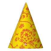 Orange Yellow Fall Damask Halloween-Party Partyhütchen (Links)