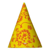 Orange Yellow Fall Damask Halloween-Party Partyhütchen (Rechts)