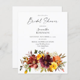 Orange & Yellow Fall Floral Brautparty